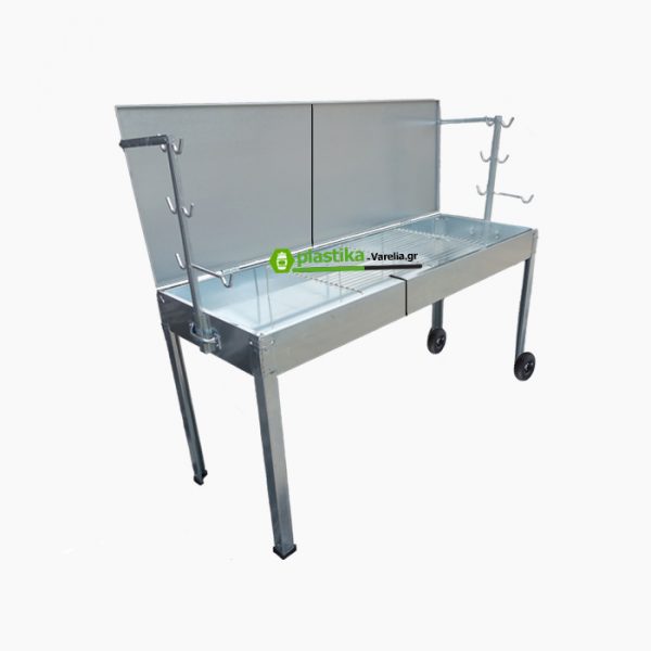 ψησταριά αρνιού συρταρωτή με καπάκι