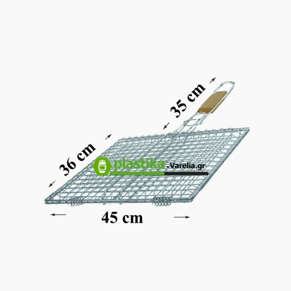 σχάρα ψησίματος inox 45*36 προσφορά